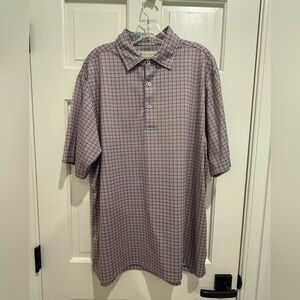 Donald Ross multi-colored golf shirt, Size L. Very good pre-owned condition.